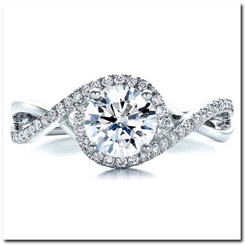 Halo Setting Engagement Ring