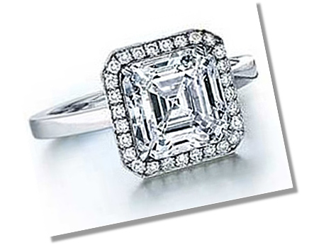 Asscher Diamond Pave setting