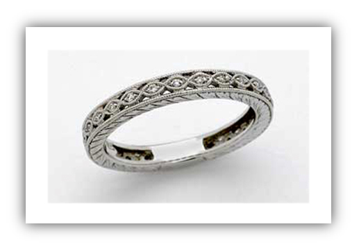 Edwardian Platinum Wedding Band