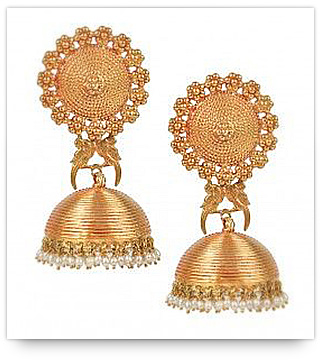 Indian Bridal Jewelry Tips - Rose Gold Earrings