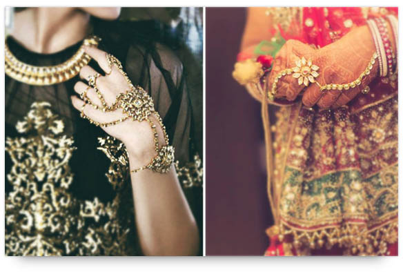 Indian Bridal Jewelry - Haathphools