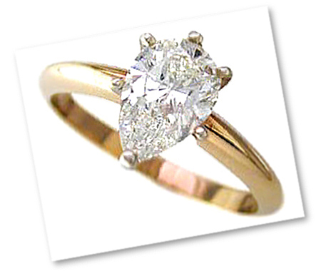 Pear Shaped Diamond Prong Setting