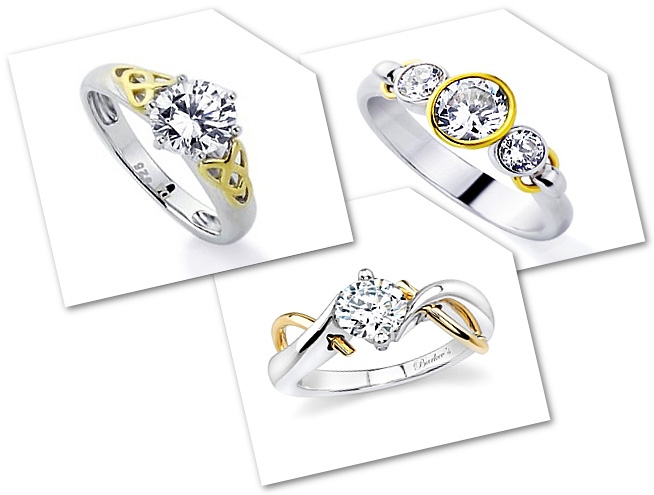 Two Tone Engagement Rings Popular forms