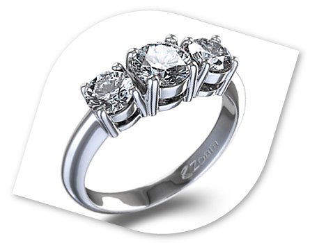 3 Stone Diamond Ring