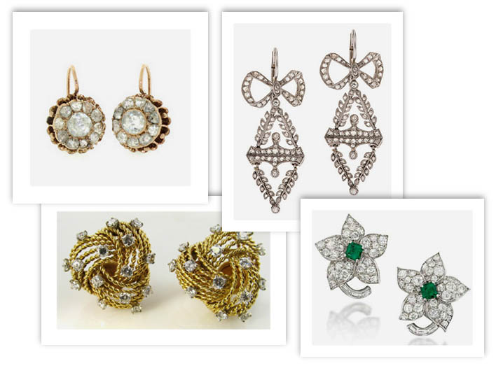 Antique Diamond Earrings
