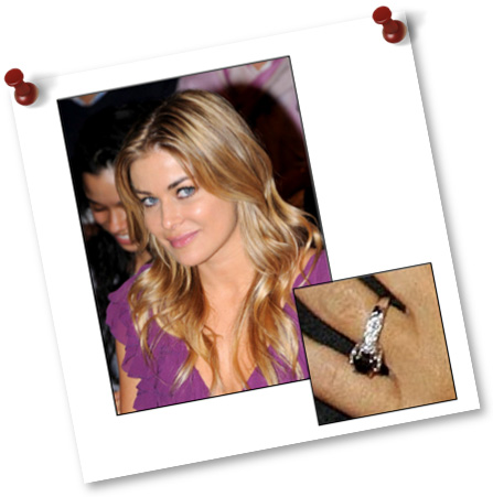 Black Diamond Engagement Ring of Carmen Electra