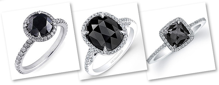 Black Diamond Engagement Rings