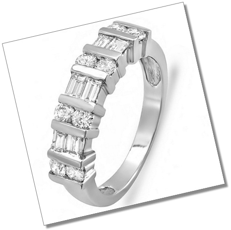 Channel Setting Anniversary Wedding Ring Band