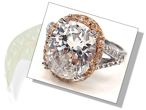 Cubic Zirconia Engagement Ring