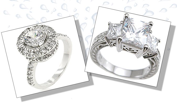 Cubic Zirconia Engagement Rings