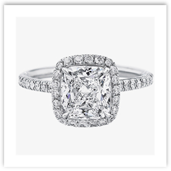 Cushion Cut Engagement Ring from Harry Winston