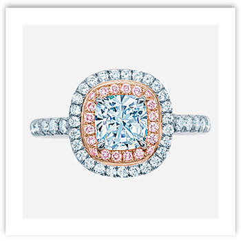 Cushion Cut Engagement Ring from Tiffany's Soleste collection