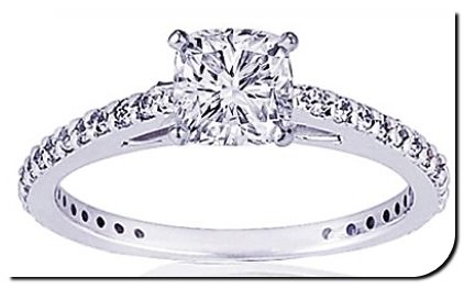 Cushion Diamond 4 Prong Setting