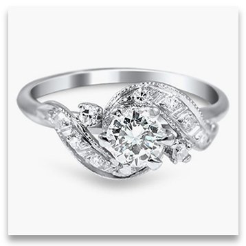 Designer Platinum Engagement Ring from Brilliant Earth