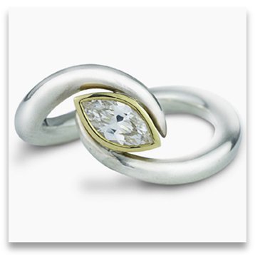 Designer Platinum Engagement Ring from Pruden & Smith