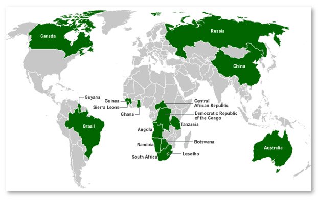 Top diamond producers