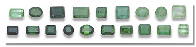 Emerald color shades