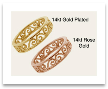 Gold Filigree Engagement Rings