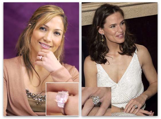 Harry Winston Engagement Rings - Jennifer Lopez and Jennifer Garner