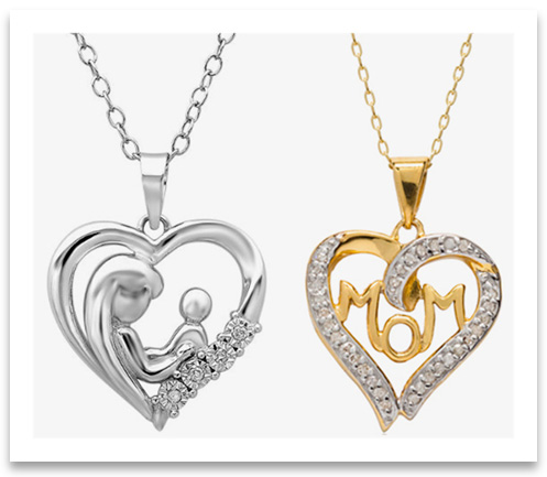 Heart Pendant Necklaces for moms