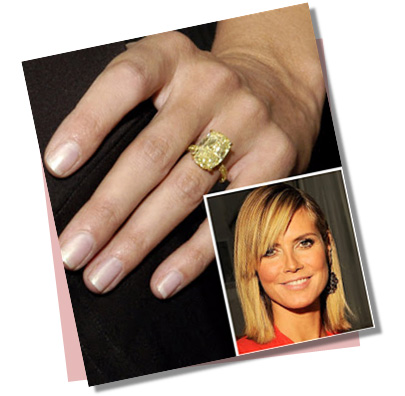 Heidi Klum with Yellow Diamond