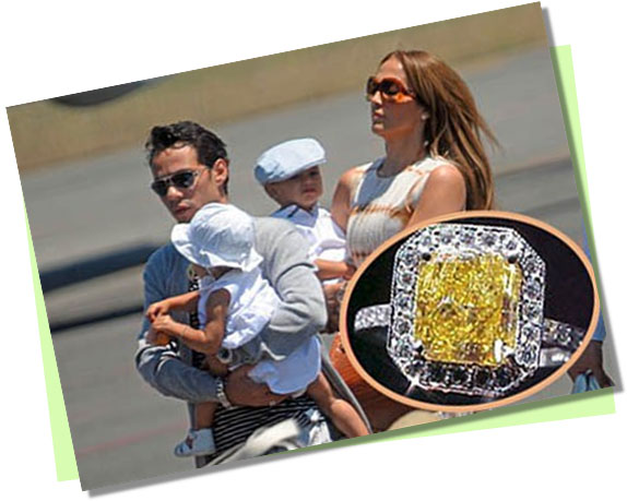 Jennifer Lopez with Yellow Diamond