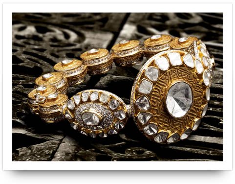 Kundan Hand-cuff Birdhichand Jewelers