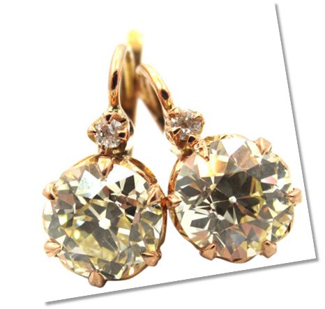 Old European Diamond Earrings