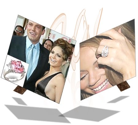 Jennifer Lopez with Pink Diamond Engagement Ring