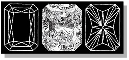 Radiant Diamond Facets Pattern