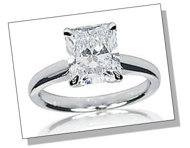 Radiant Diamond Prong Setting