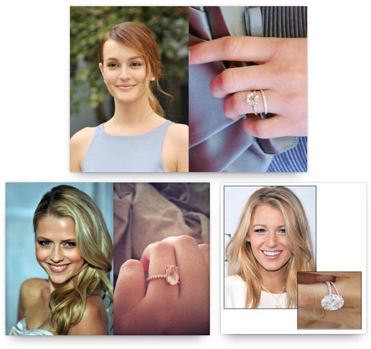 Celebrities with Rose Gold Engagement Rings