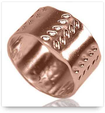 Handmade rose gold wedding ring from etsy.com