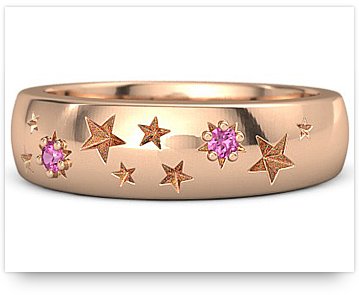Rose Gold Wedding Ring from gemvara.com