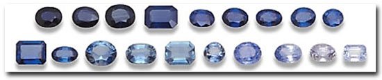 Different Colors of Sapphire