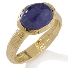 Tanzanite Cabochon Ring