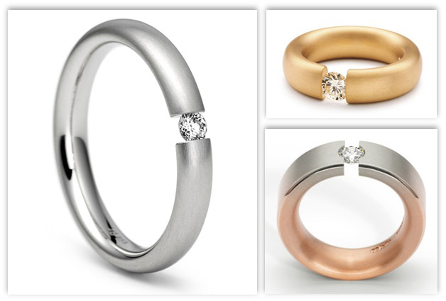 Tension Engagement Rings