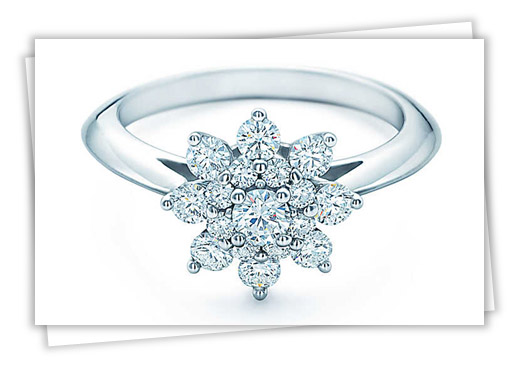 Tiffany Flower Engagement Ring