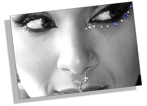 Traditional Indian both-sided Nose Rings