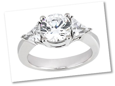 Trilliant Diamond - 3 Stone Setting