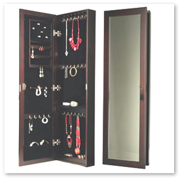 Wall Mounted Armoire Jewelry Box
