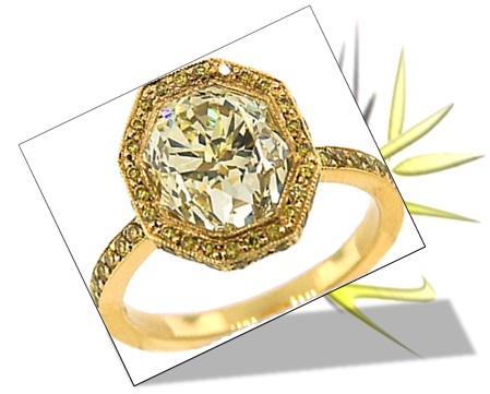 Multiple Fancy Light Yellow Diamond Ring - Harold Stevens